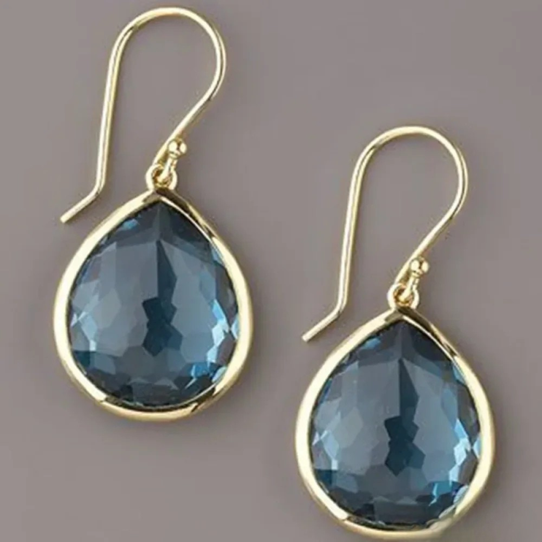 Retro Blue Crystal Drops Omelia&Oliver Jewels