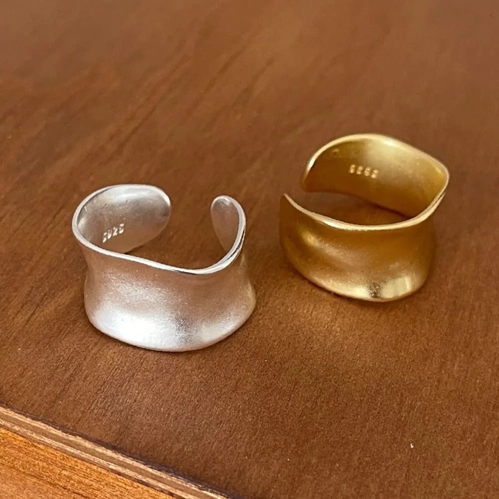 Boho Irregular Gold & Silver Rings Omelia&Oliver Jewels