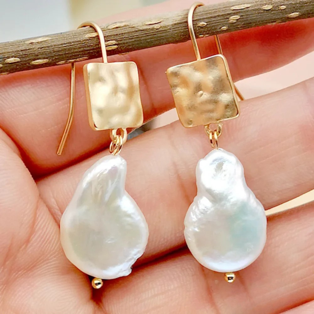 Retro Freshwater Pearl Earrings Omelia&Oliver Jewels