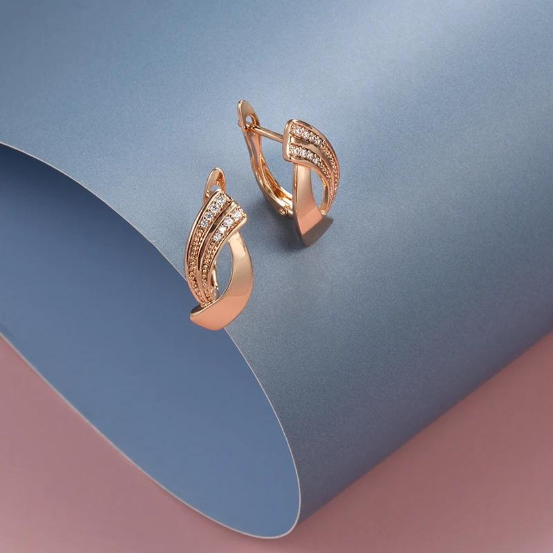 Elegant Rose Gold Earrings Omelia&Oliver Jewels