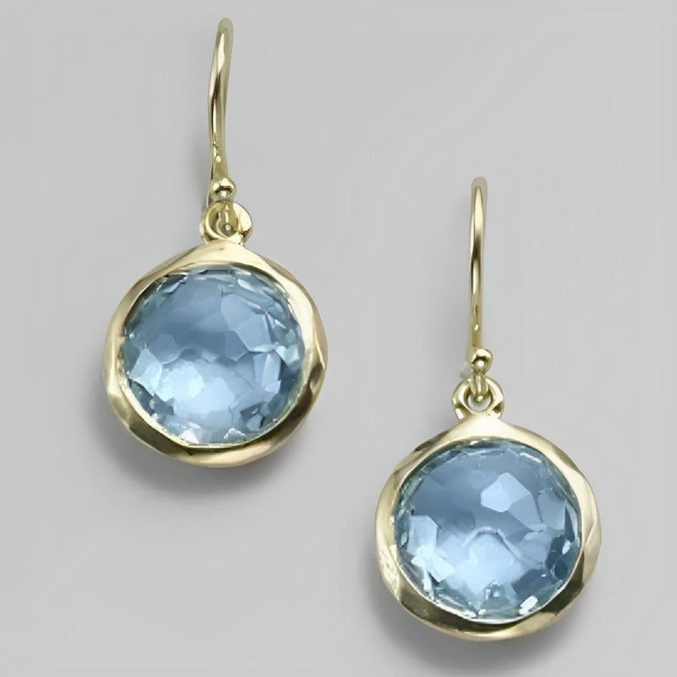 Lois - Vintage Blue Crystal Earrings Omelia&Oliver Jewels