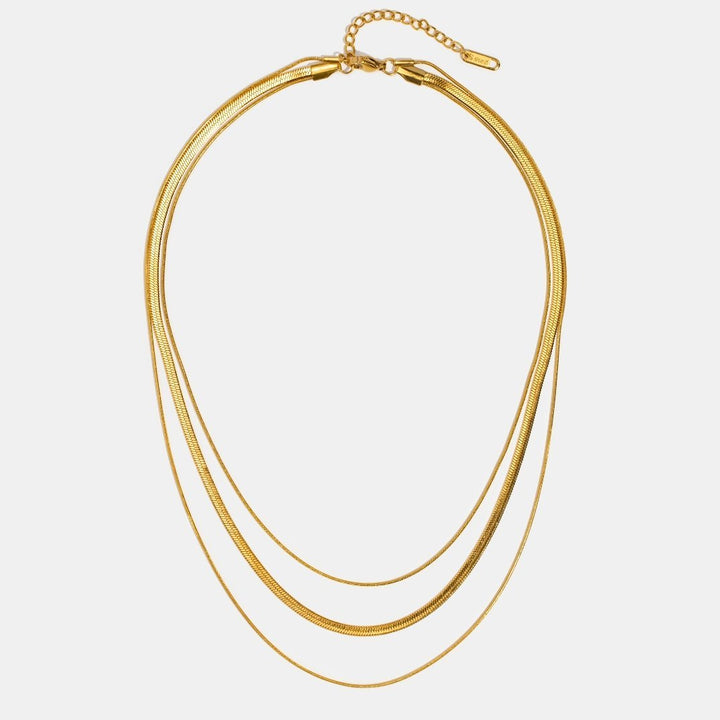 Gold Multi-Layered Necklace Omelia & Oliver Jewels