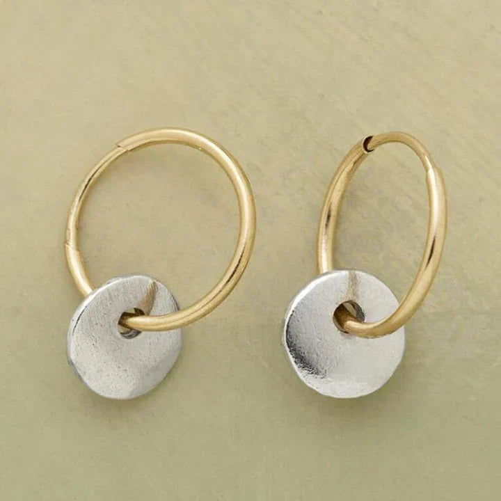Handcrafted Boho Gold & Silver Earrings Omelia&Oliver Jewels