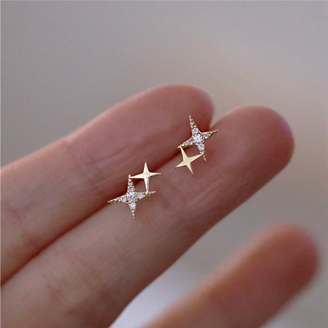 Shimmering Star Earrings Omelia&Oliver Jewels