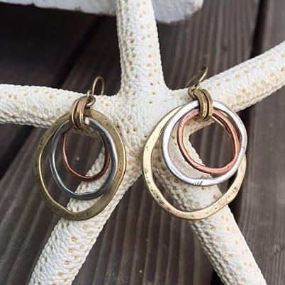 Gold & Silver Vintage Earrings Omelia&Oliver Jewels
