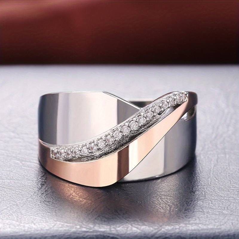 Bliss - Rose Gold Sparkle Ring Omelia&Oliver Jewels