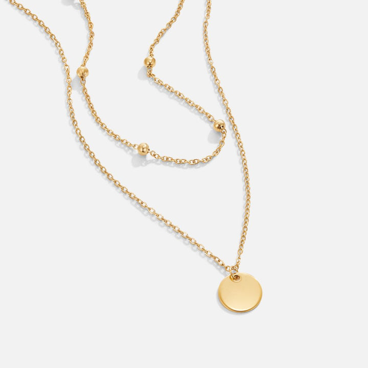 Layered Disc Necklace Omelia & Oliver Jewels