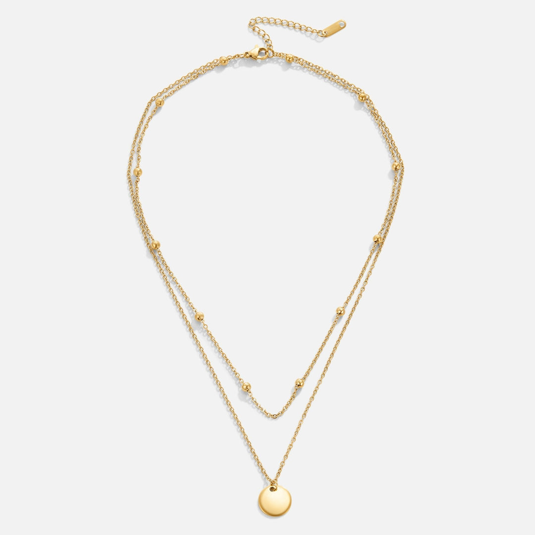 Layered Disc Necklace Omelia & Oliver Jewels