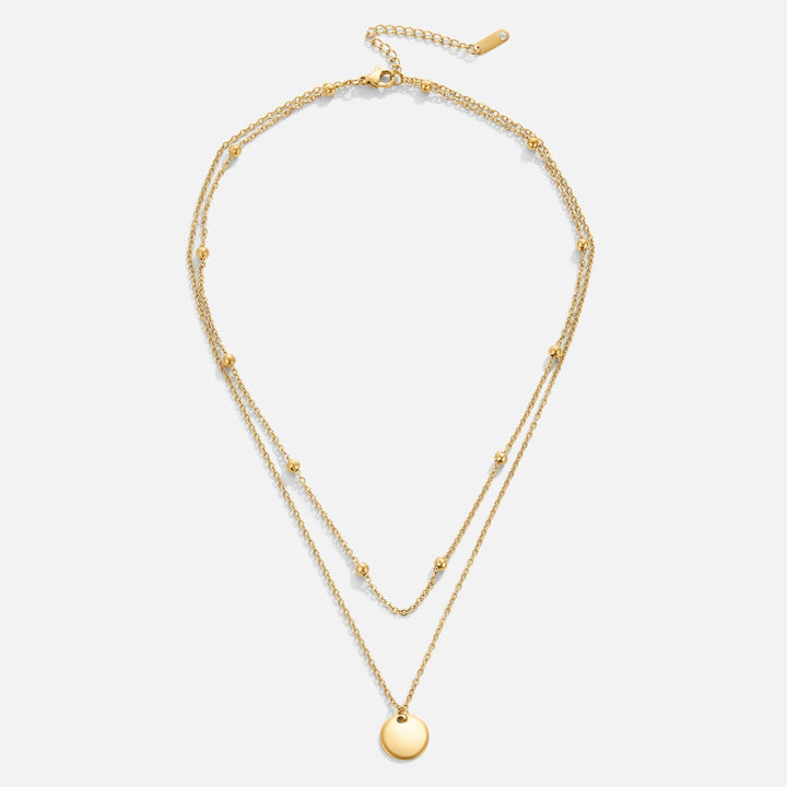 Layered Disc Necklace Omelia & Oliver Jewels