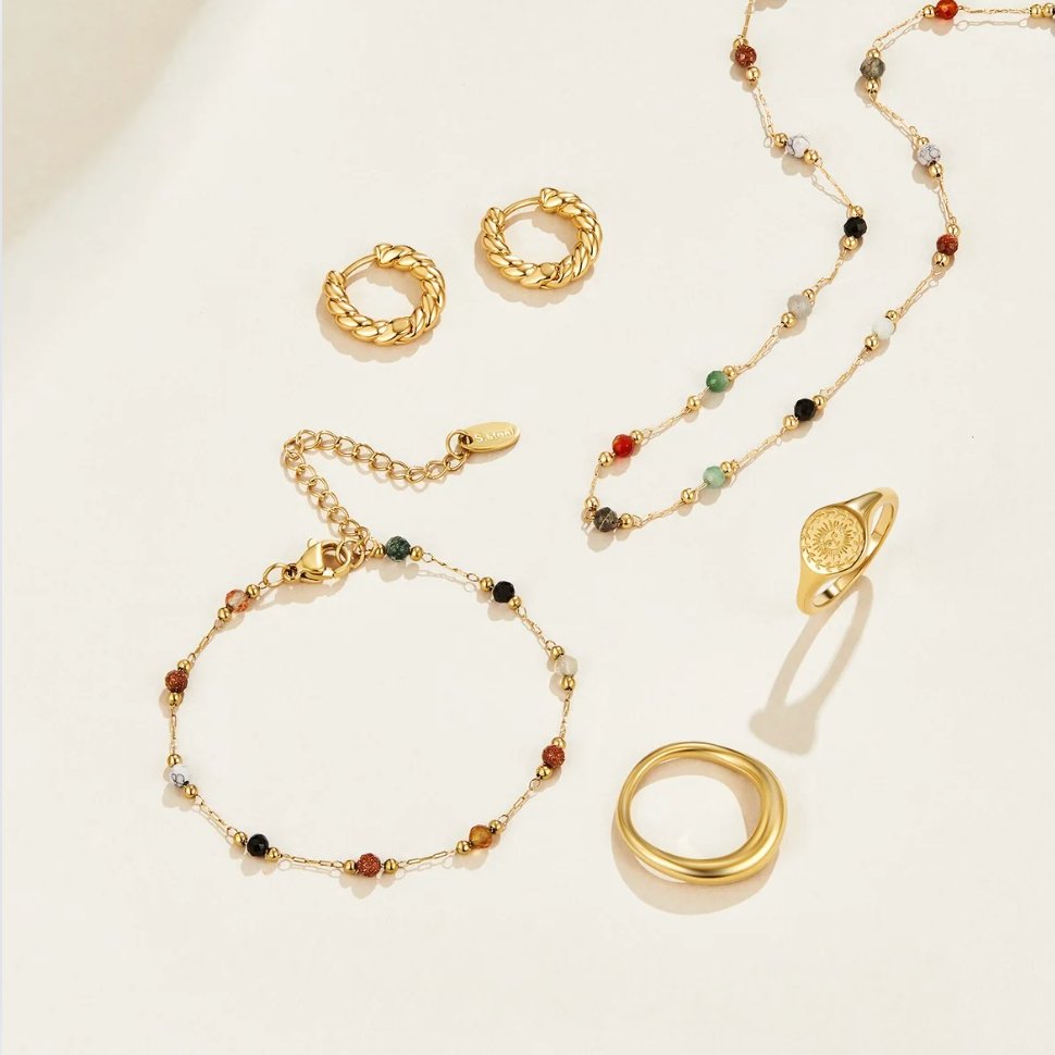 Luly Stone Necklace Omelia & Oliver Jewels