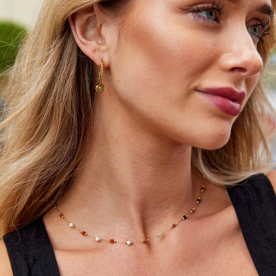Luly Stone Necklace Omelia & Oliver Jewels