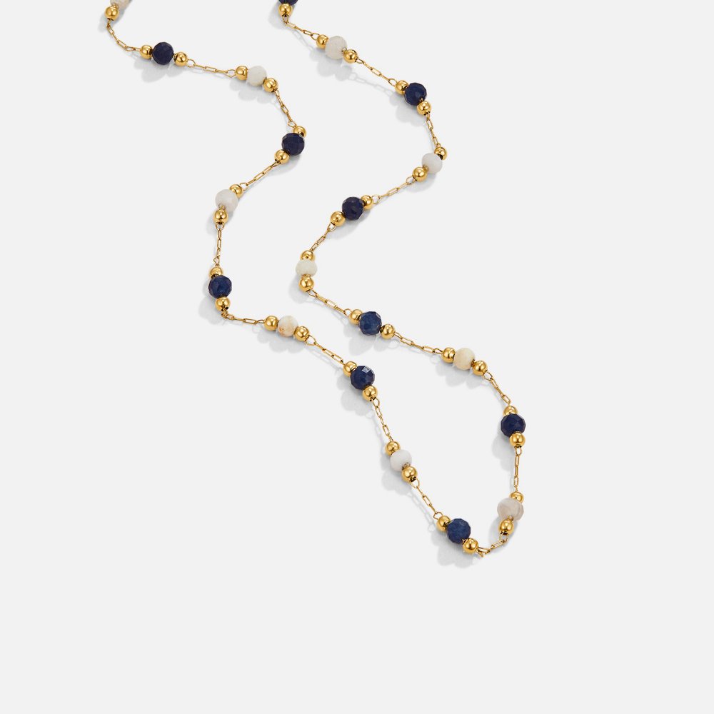 Luna Midnight Stone Necklace Omelia & Oliver Jewels