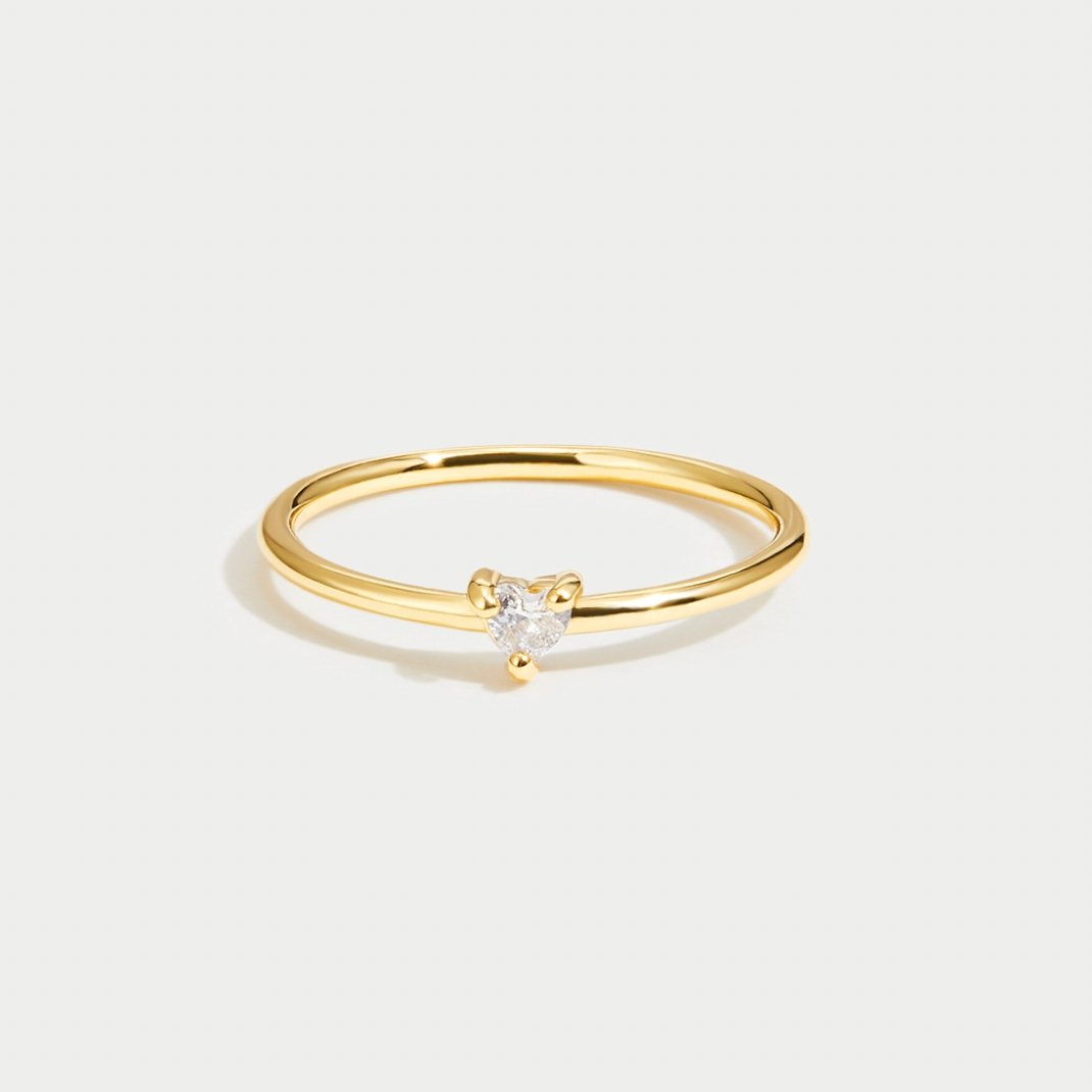 Love - Crystal Heart Ring Omelia & Oliver Jewels