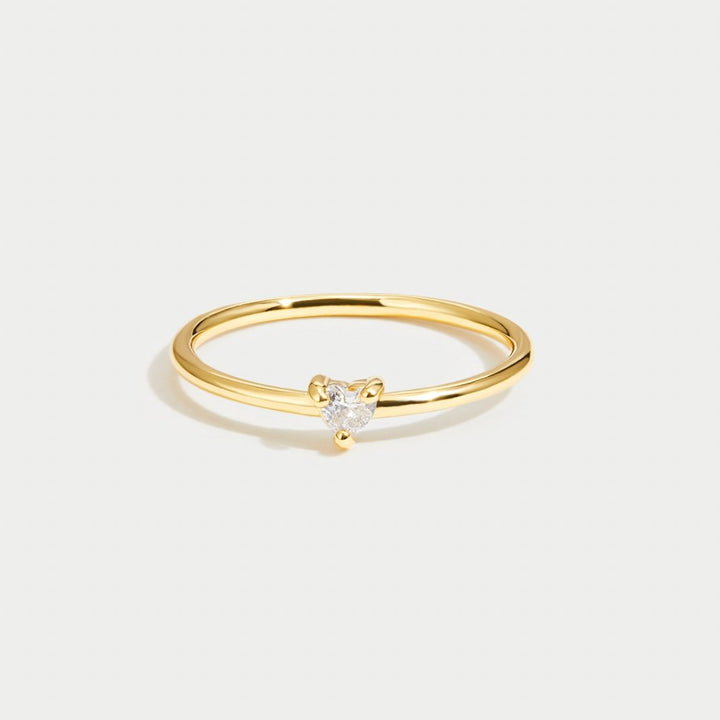 Love - Crystal Heart Ring Omelia & Oliver Jewels
