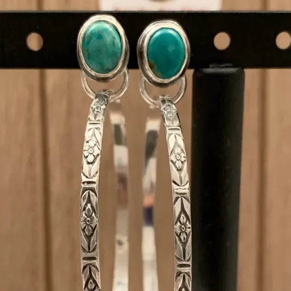 Vintage Onyx Boho Chic Earrings Omelia&Oliver Jewels