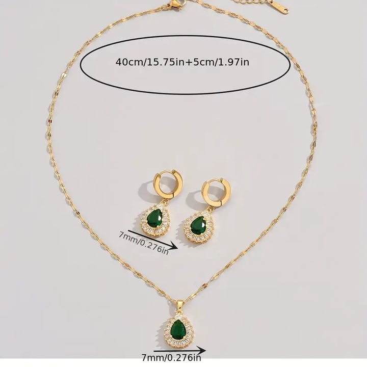 Timeless Green Elegance Jewelry Collection