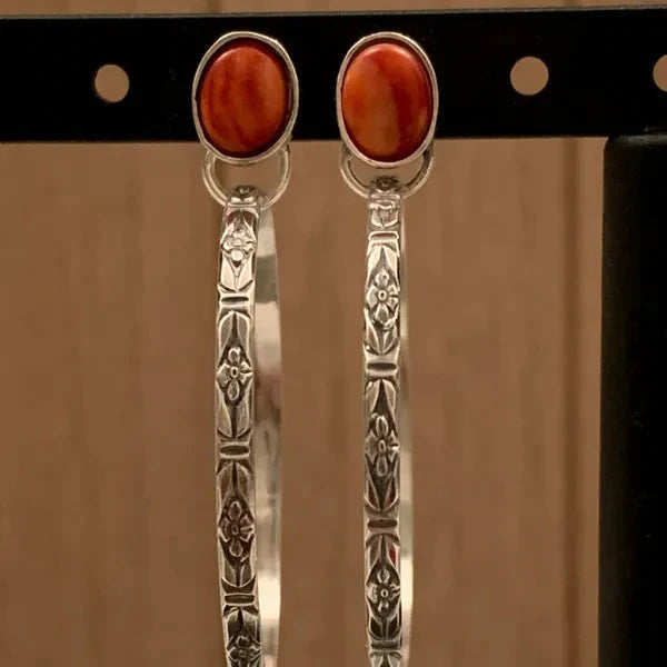 Vintage Onyx Boho Chic Earrings Omelia&Oliver Jewels