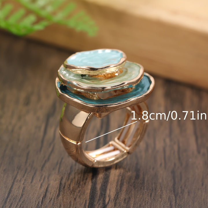 Boho Triple-Layer Enamel Ring