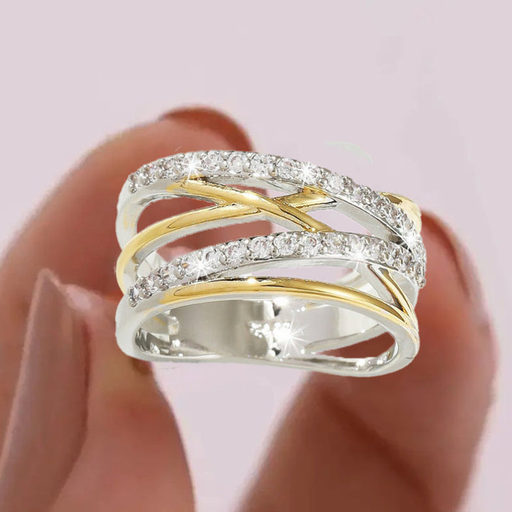 Luxurious Zirconia Eternity Ring Omelia&Oliver Jewels