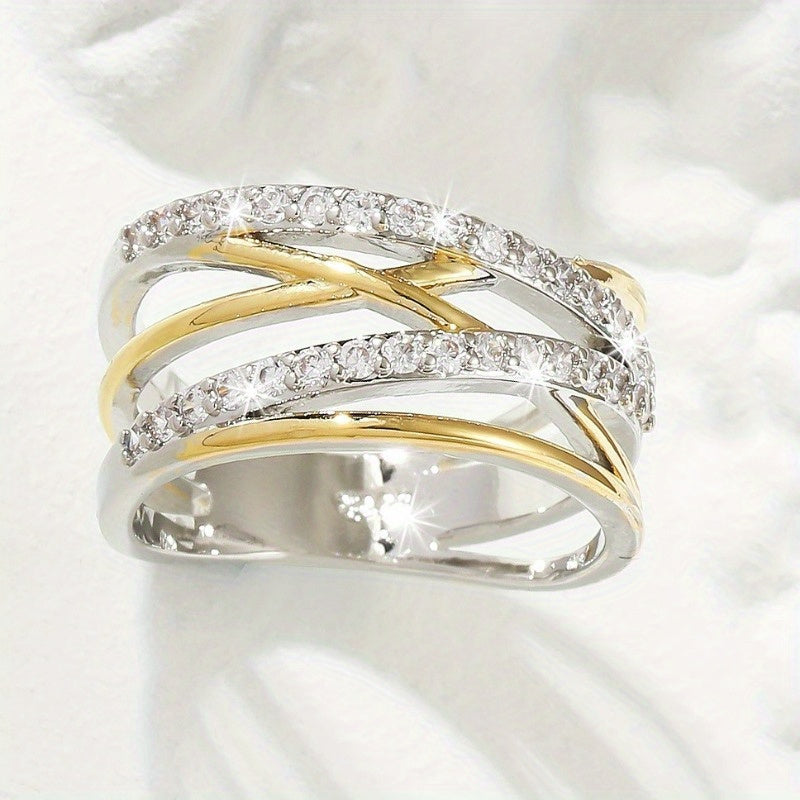 Luxurious Zirconia Eternity Ring Omelia&Oliver Jewels