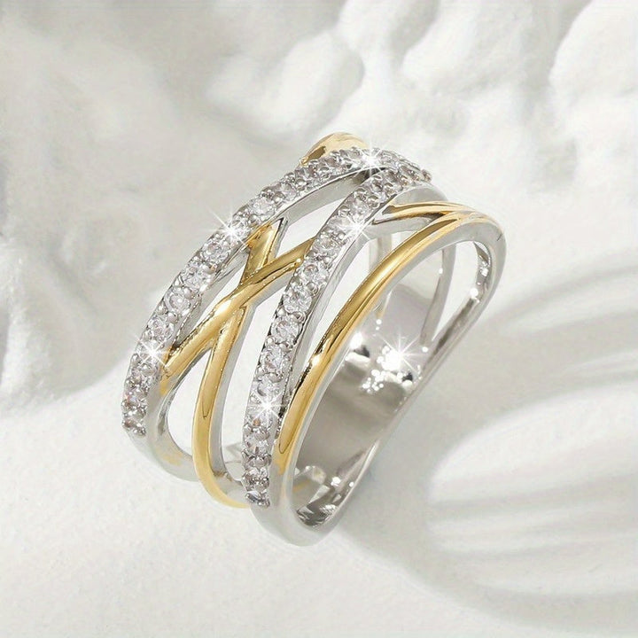 Luxurious Zirconia Eternity Ring Omelia&Oliver Jewels