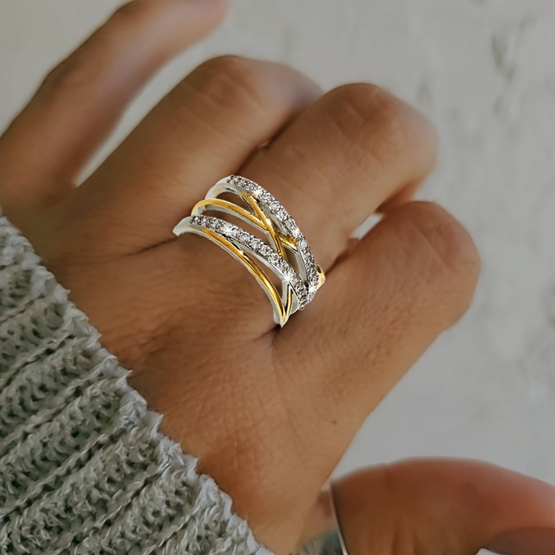 Luxurious Zirconia Eternity Ring Omelia&Oliver Jewels