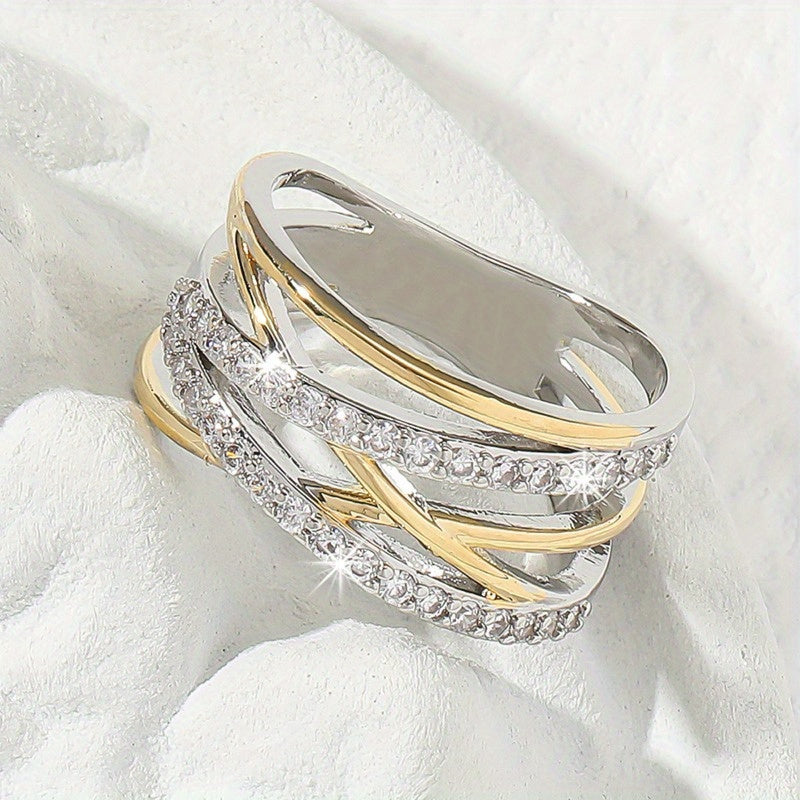 Luxurious Zirconia Eternity Ring Omelia&Oliver Jewels