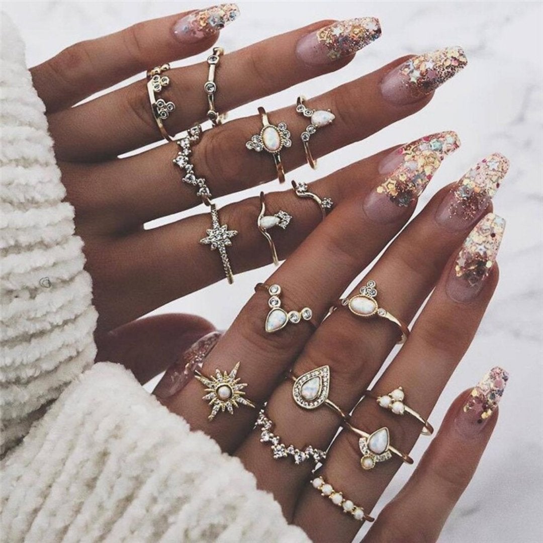 Vintage Unique Ring Set Omelia&Oliver Jewels
