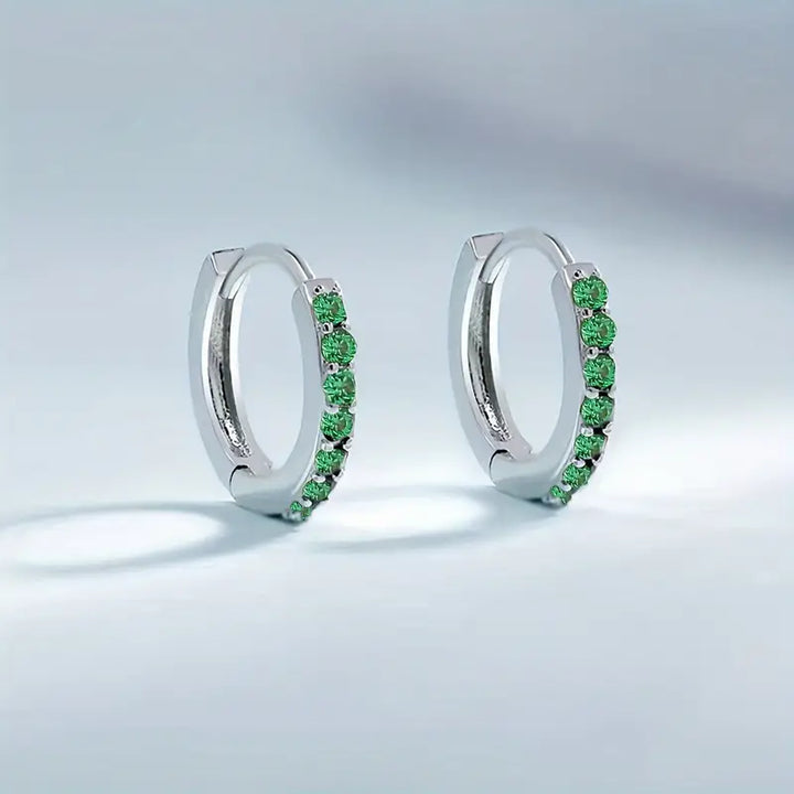 Emerald Chic Gold Drop Earrings