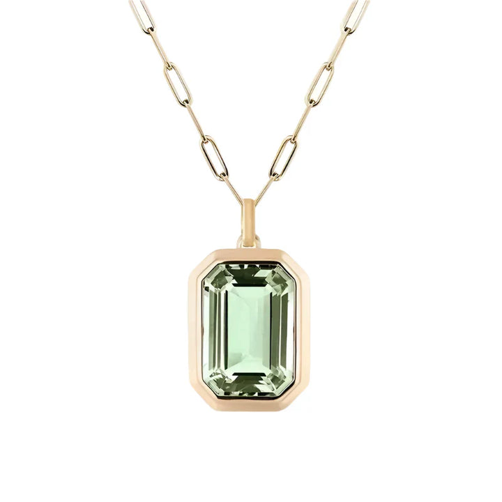 Elowen Green Charm Necklace