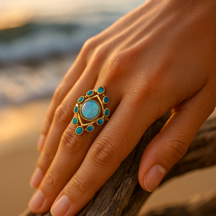 Lymneia - Whisper Blue Ring