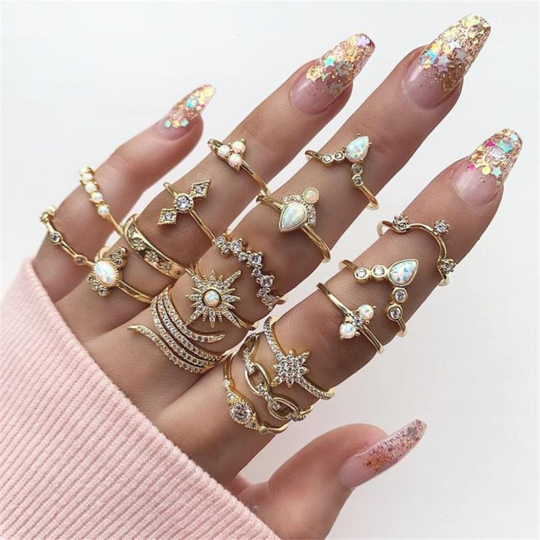 Vintage Unique Ring Set Omelia&Oliver Jewels