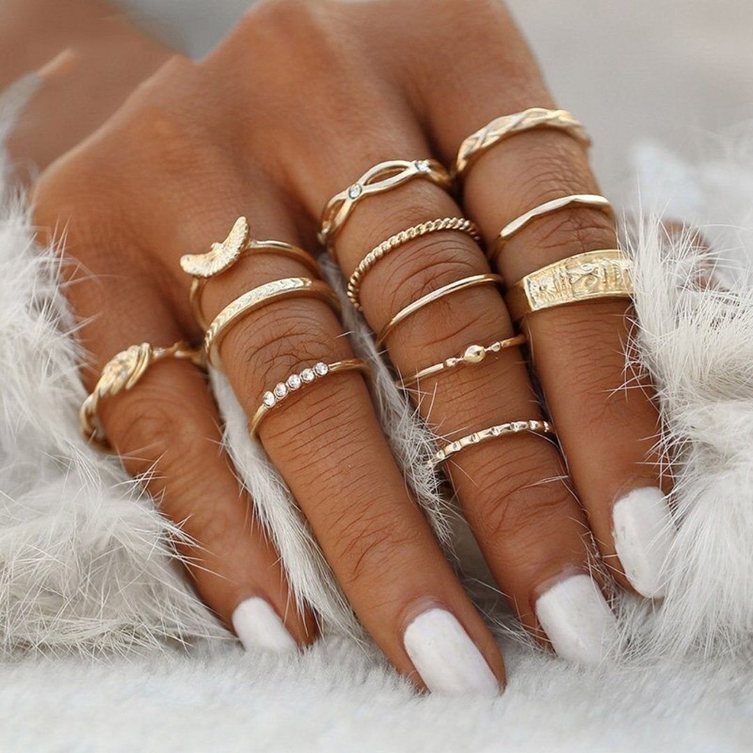 Vintage Unique Ring Set Omelia&Oliver Jewels