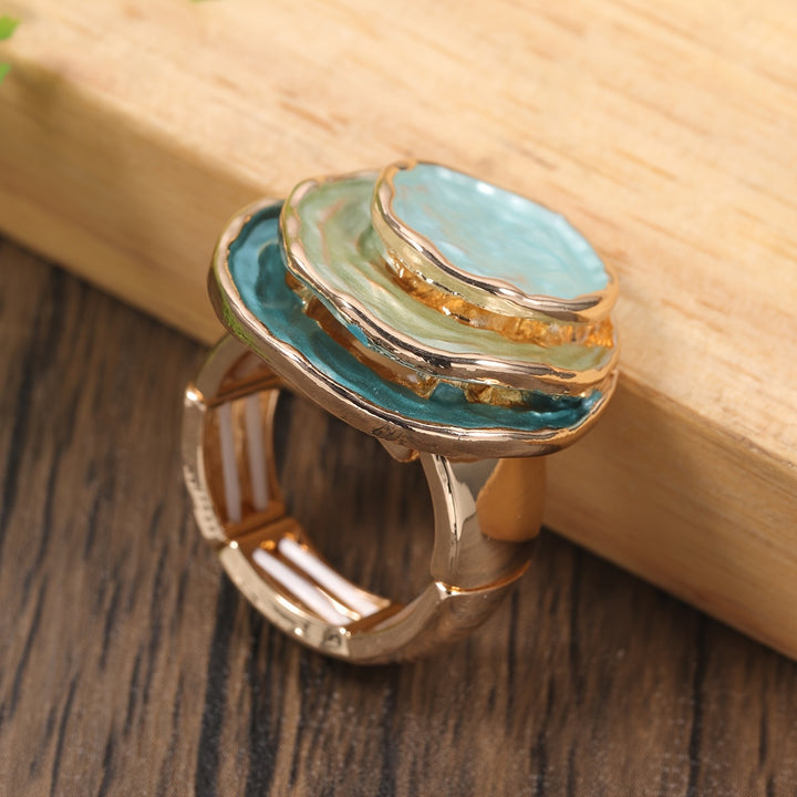 Boho Triple-Layer Enamel Ring