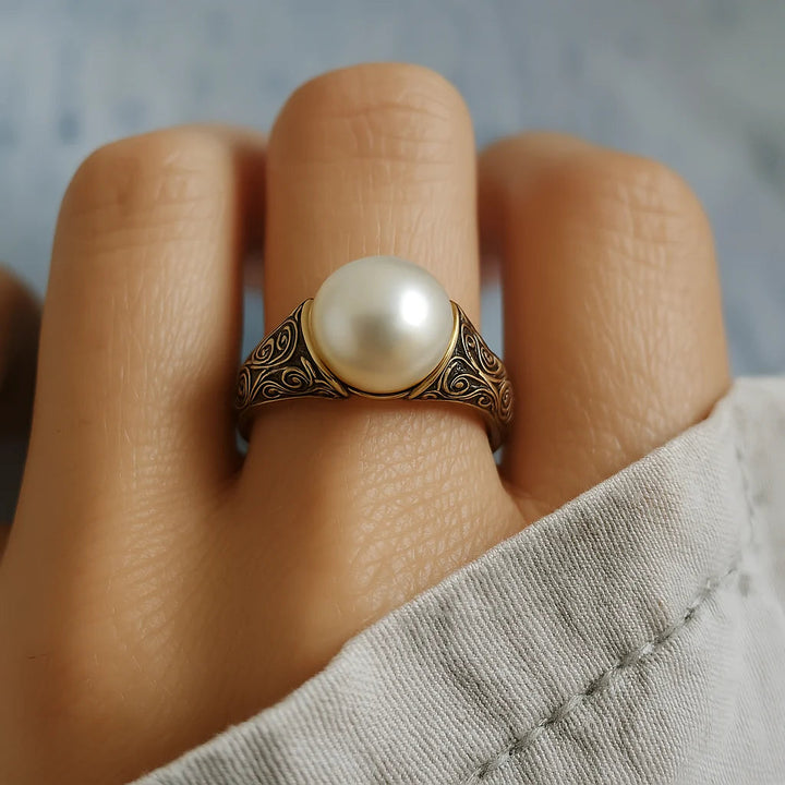 Charm - Vintage Pearl Ring Omelia&Oliver Jewels