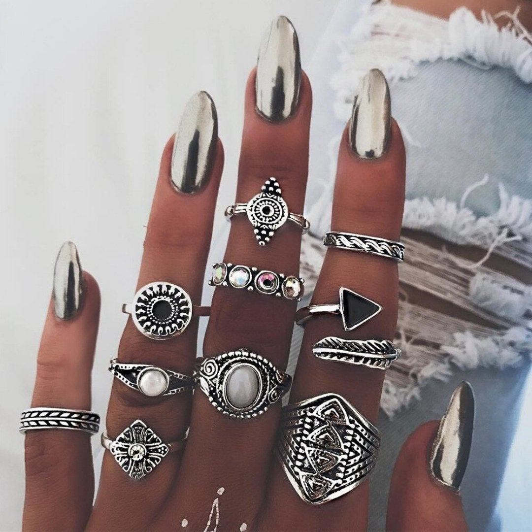 Unique Premium Ring Set Omelia&Oliver Jewels