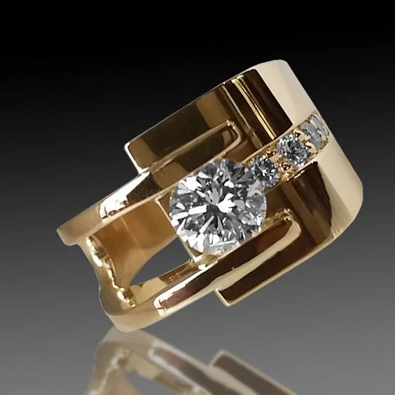 Charm - Vintage Gold Ring Omelia&Oliver Jewels
