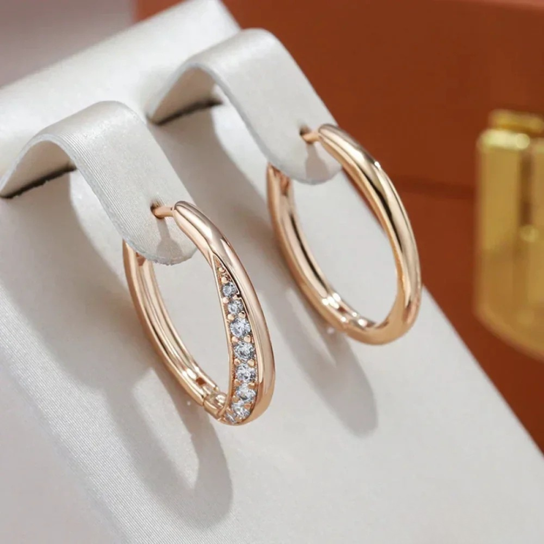 Elegant Golden Earrings Omelia&Oliver Jewels
