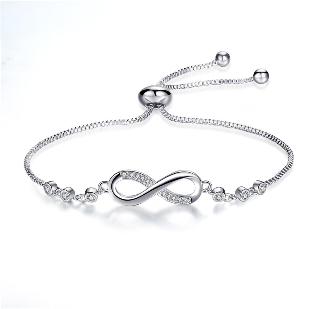 Adjustable Silver Infinity Bracelet Omelia&Oliver Jewels