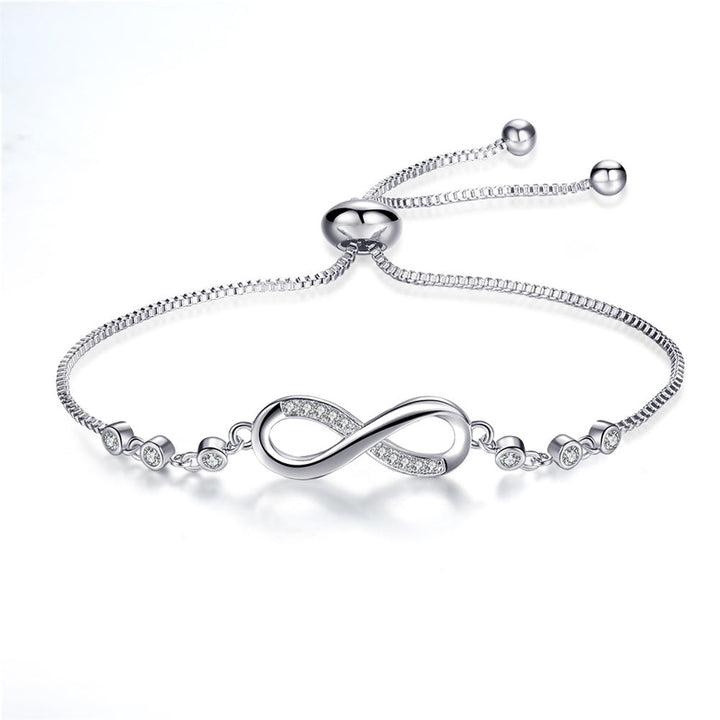 Adjustable Silver Infinity Bracelet Omelia&Oliver Jewels