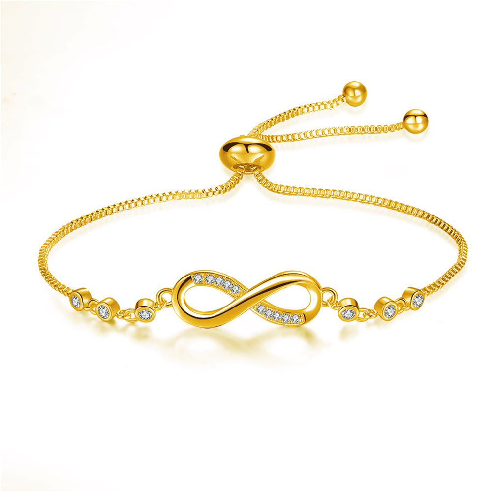 Adjustable Silver Infinity Bracelet Omelia&Oliver Jewels