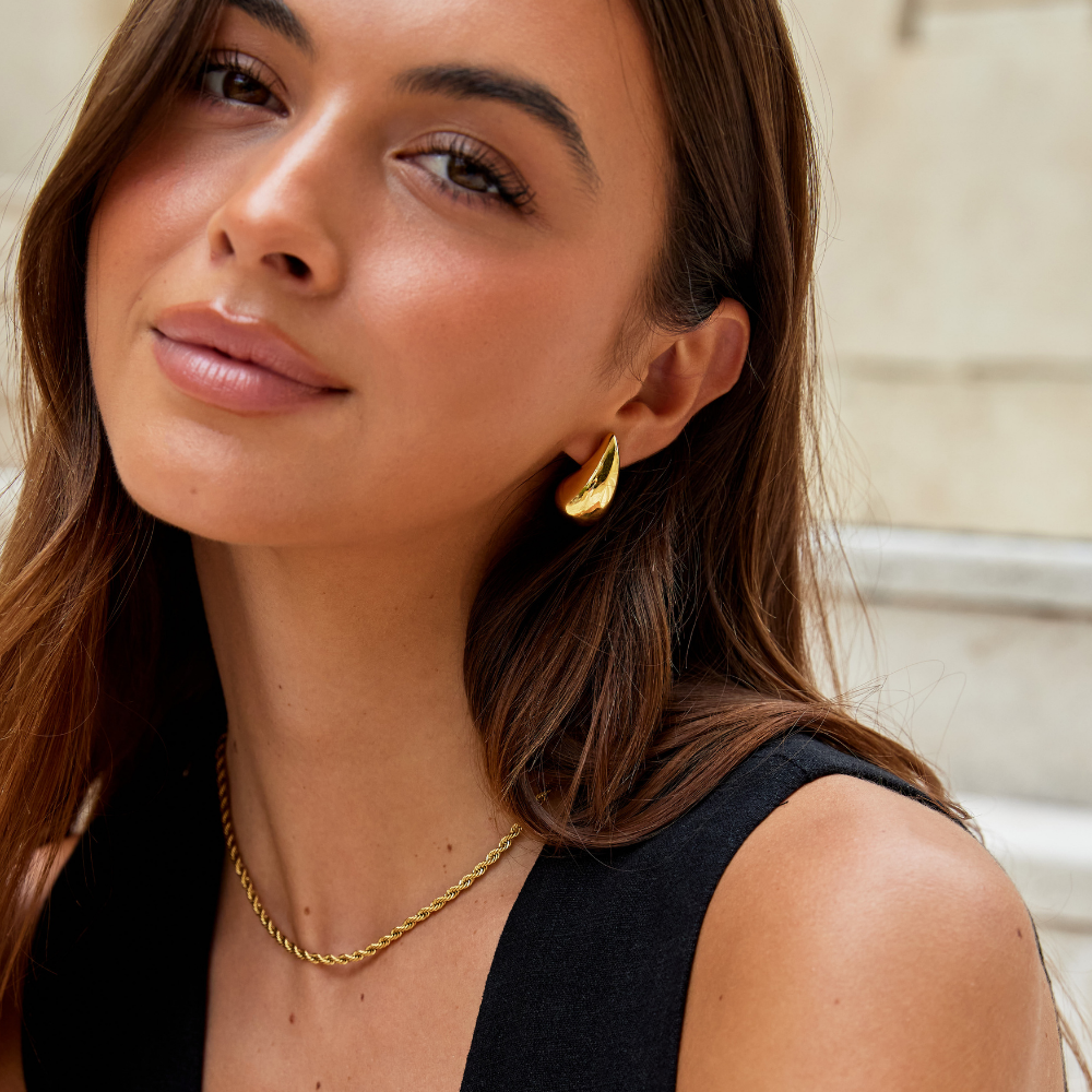 Ame Gold Teardrop Earrings