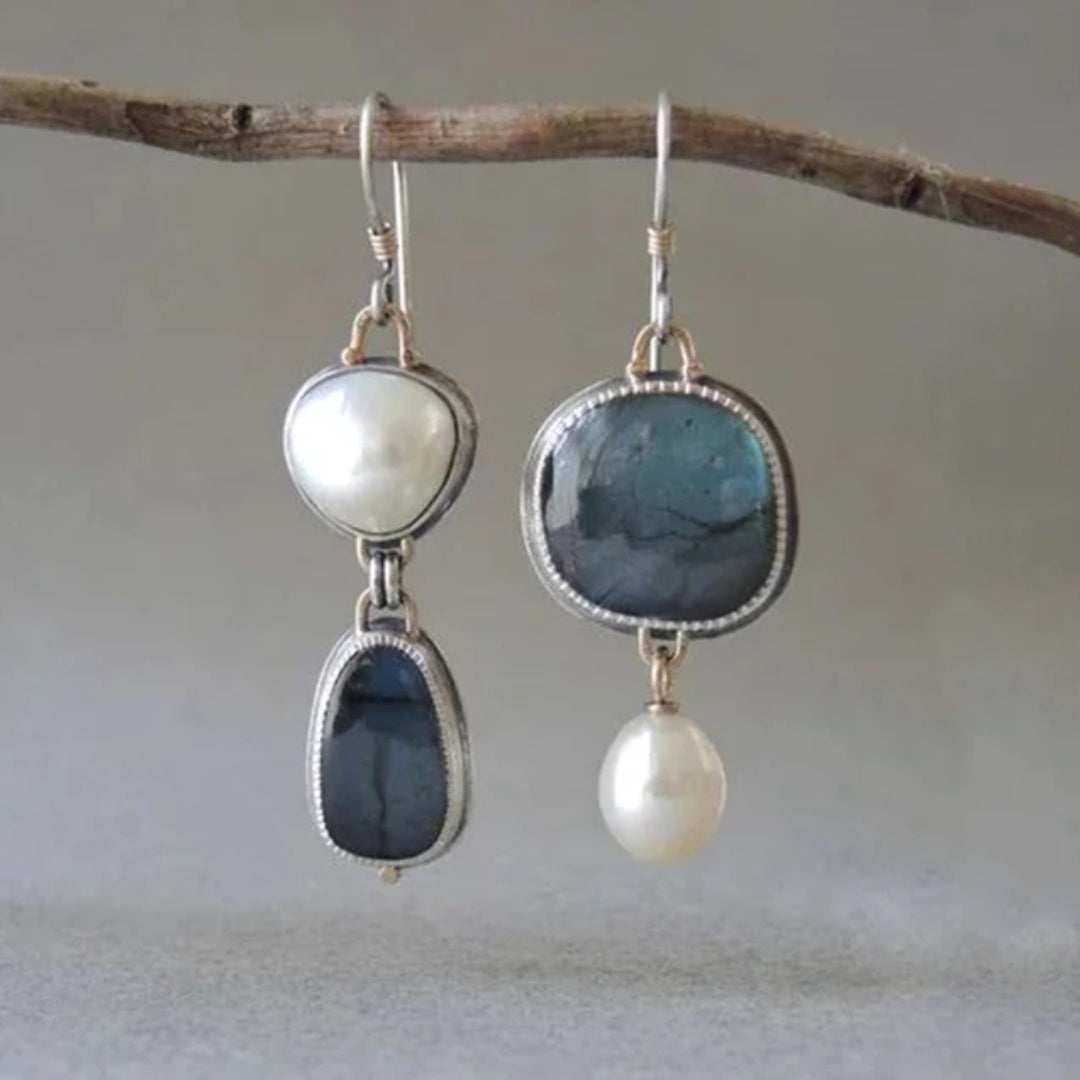 Charm - Vintage Blue Stone Earrings Omelia&Oliver Jewels