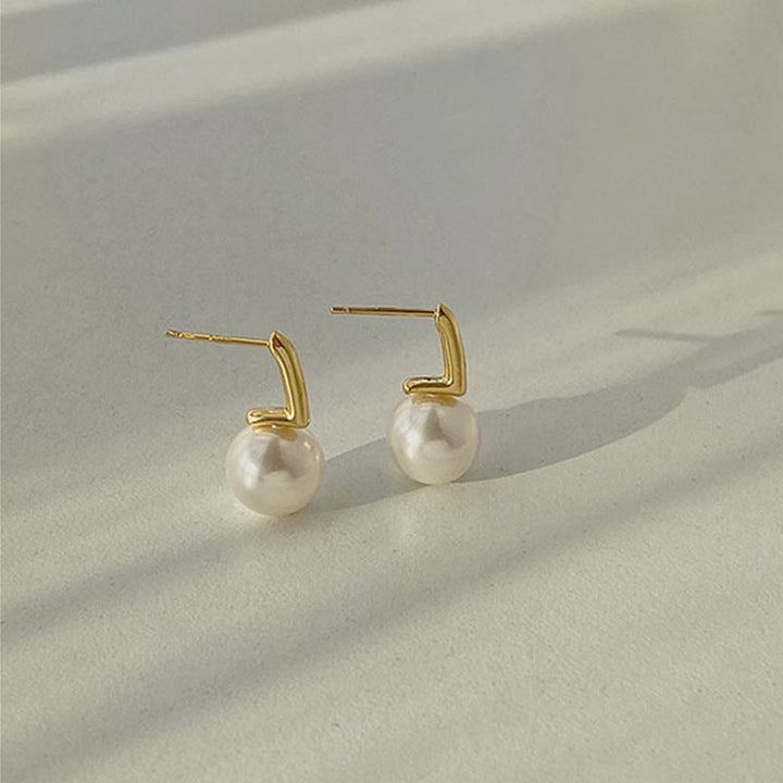 Classic Pearl Drop Earrings Omelia&Oliver Jewels