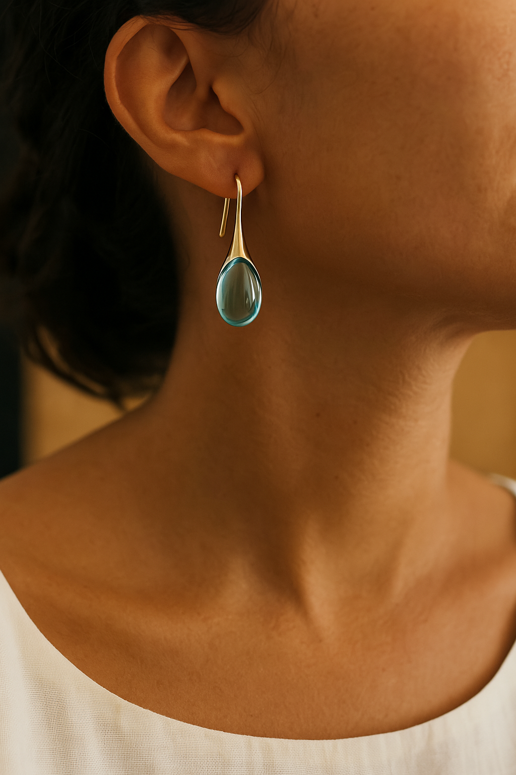 Gold & Silver Gem Earrings Omelia&Oliver Jewels