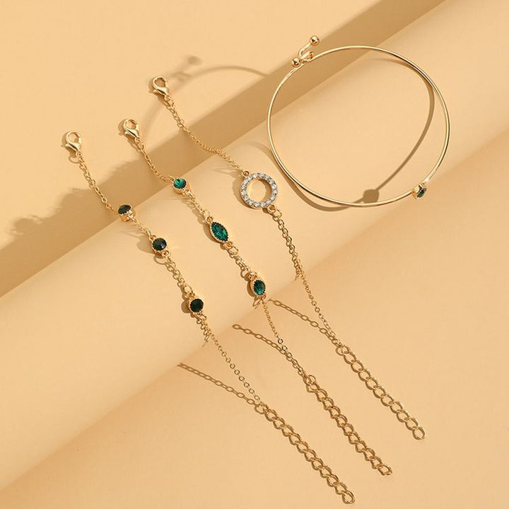 Celestial Leaf Green Bracelet Collection