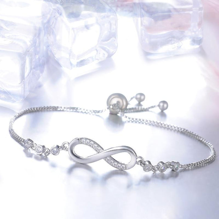 Adjustable Silver Infinity Bracelet Omelia&Oliver Jewels