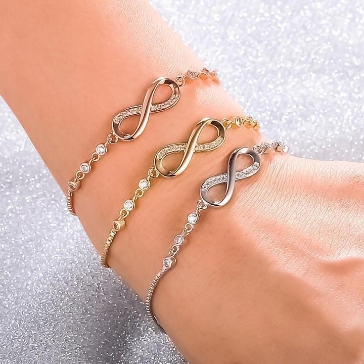 Adjustable Silver Infinity Bracelet Omelia&Oliver Jewels
