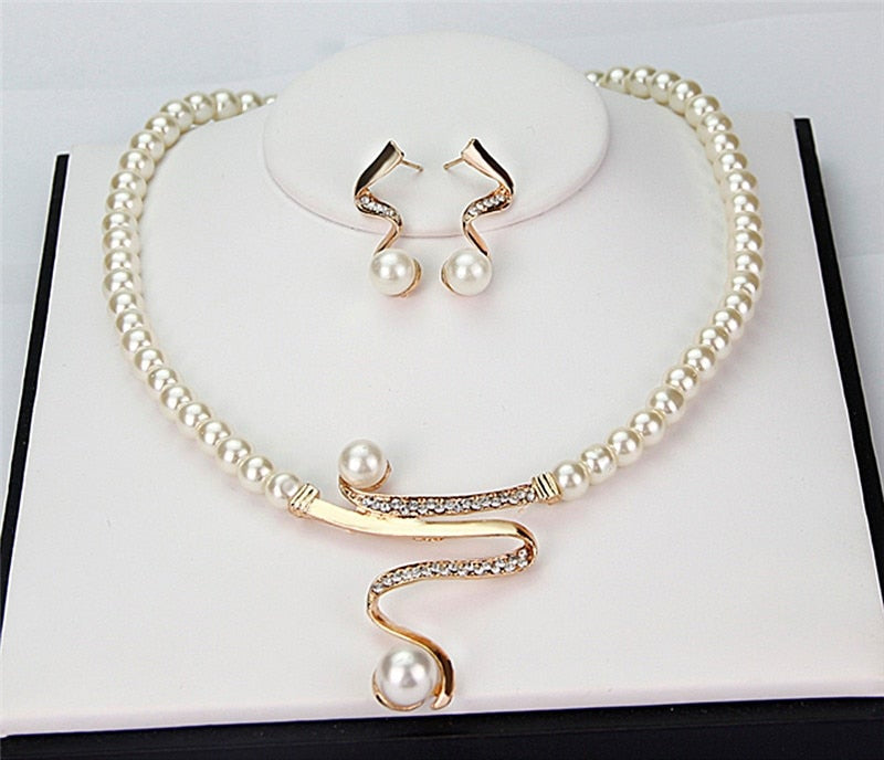 Natural Pearl Jewelry Set Omelia&Oliver Jewels