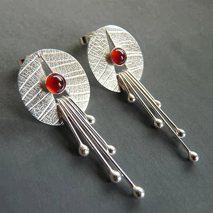 Radiance - Red Stone Earrings Omelia&Oliver Jewels